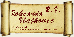 Roksanda Vlajković vizit kartica